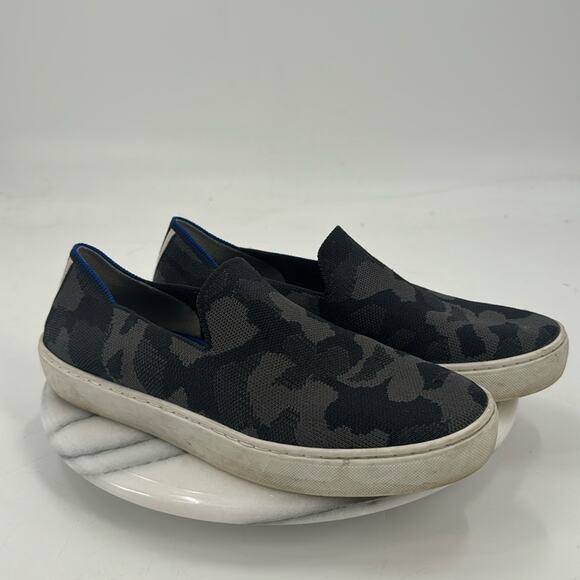 Rothy's Black and Blue Camo Sneakers - Picture 8 of 10
